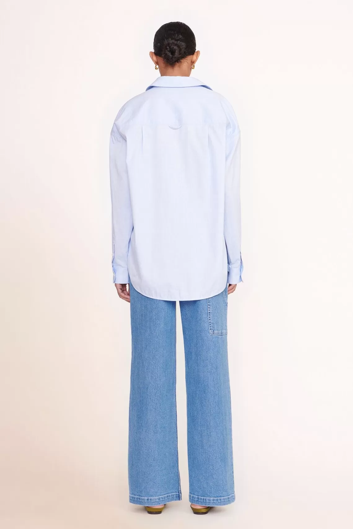 STAUD CUSTOM x C.BONZ CLASSIC OVERSIZED SHIRT  OXFORD BLUE