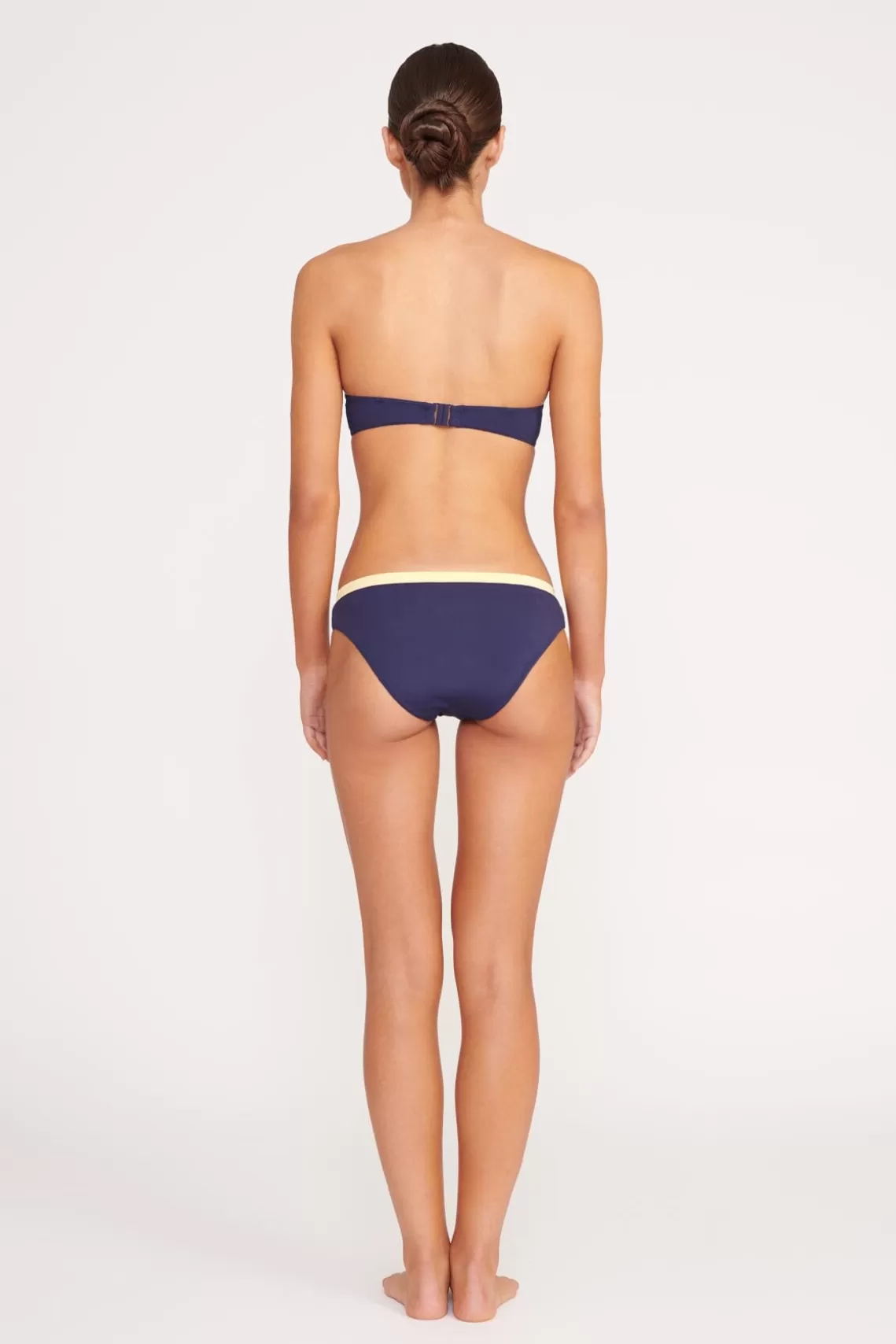 STAUD GEMMA BIKINI BOTTOM  NAVY COLORBLOCK